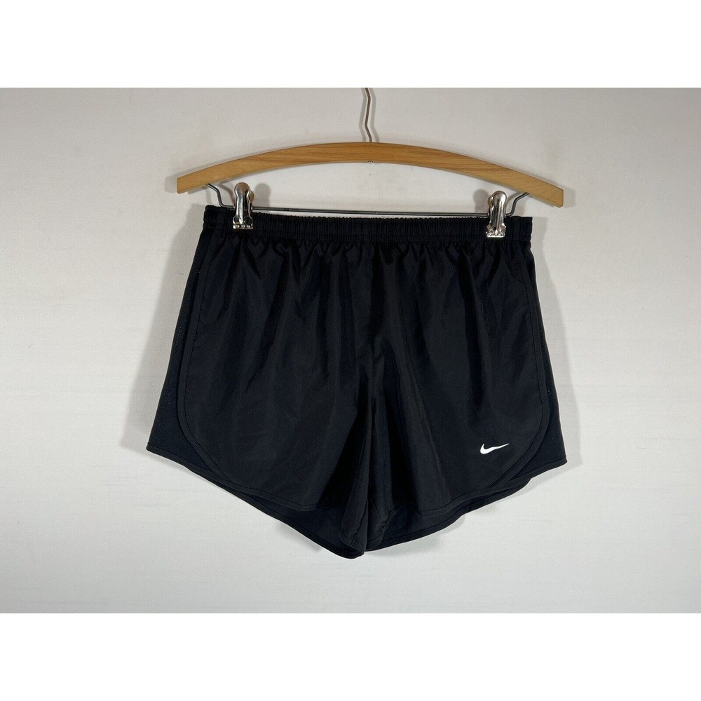 Nike Dri Fit Shorts Womens Medium Black Spandex Lined Running Athletic